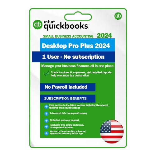 QuickBooks Desktop Pro PLus 2024 lifetime subscription USA Version